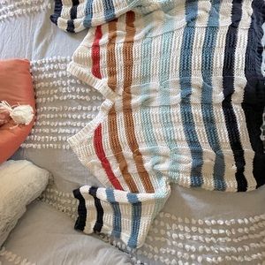 NWOT Oversized Comfy Striped Sweater